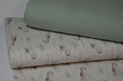Jersey Eulen | natur | weiß